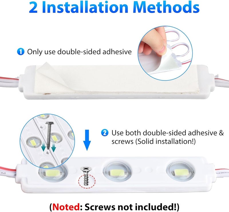 Linkstyle 12V 120 LEDs Van Interior Light Kits, 12V LED Light Strip LED Module Lights Ceiling Lamp for Car Van Truck Auto Vehicle Christmas, 40 Modules - Image 4